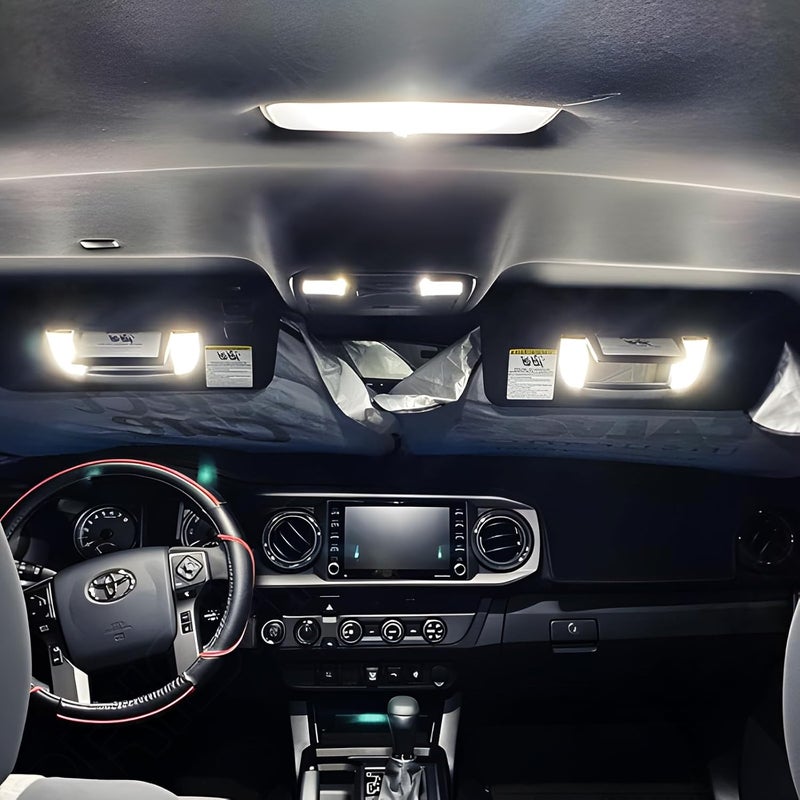 EASY EAGLE Super Bright 6000K White LED Interior Lights Bulbs - for Toyota Tacoma 2016 2017 2018 2019 2020 2021 2022 Accessories - Kit Package Include 9 LED Lights+ Install Tool - Image 5
